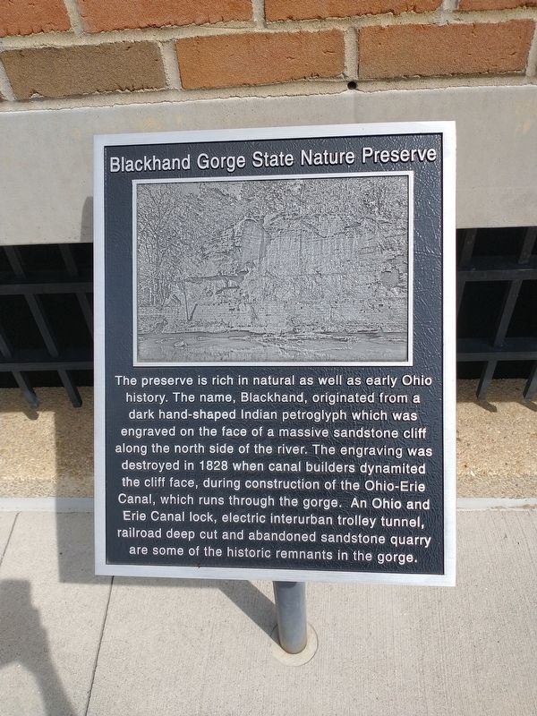 Blackhand Gorge State Nature Preserve Marker image. Click for full size.