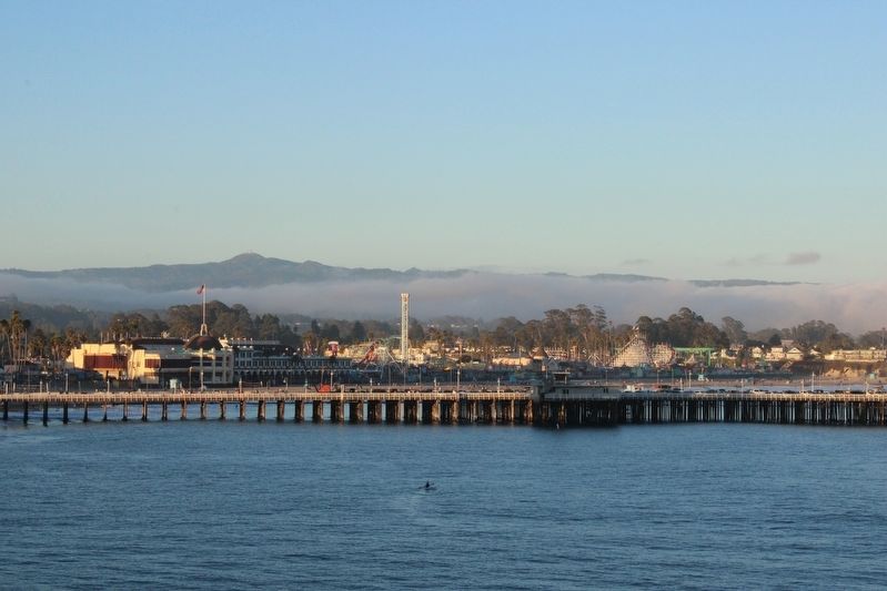 Wharf and Santa Cruz Beach Boardwalk. Click for full size. Wharf and Santa Cruz Beach Boardwalk image. Click for full size.