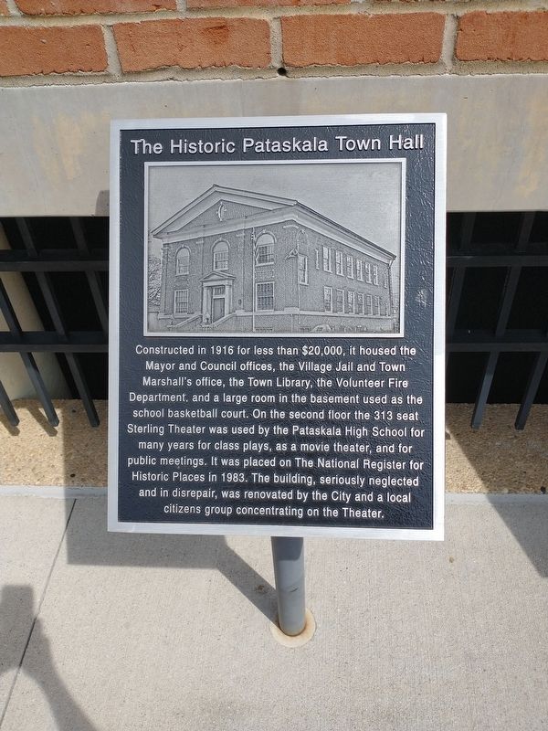 The Historic Pataskala Town Hall Marker image. Click for full size.