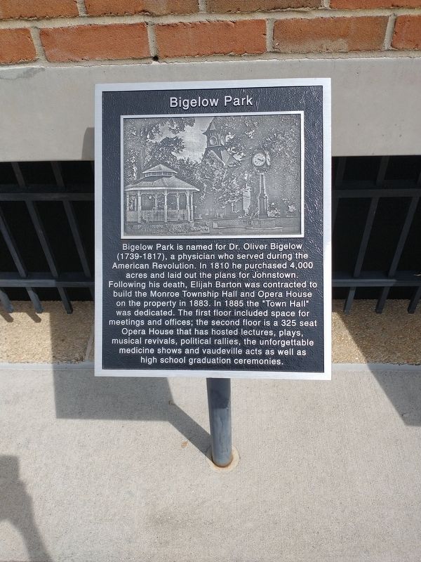 Bigelow Park Marker image. Click for full size.