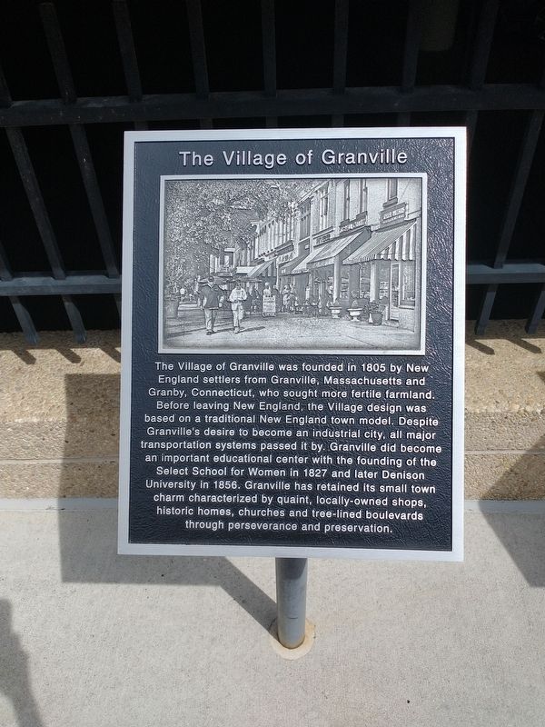 The Village Of Granville Marker image. Click for full size.