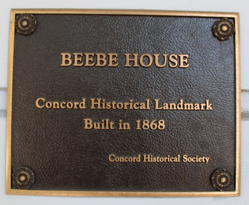 Beebe House Marker image. Click for full size.