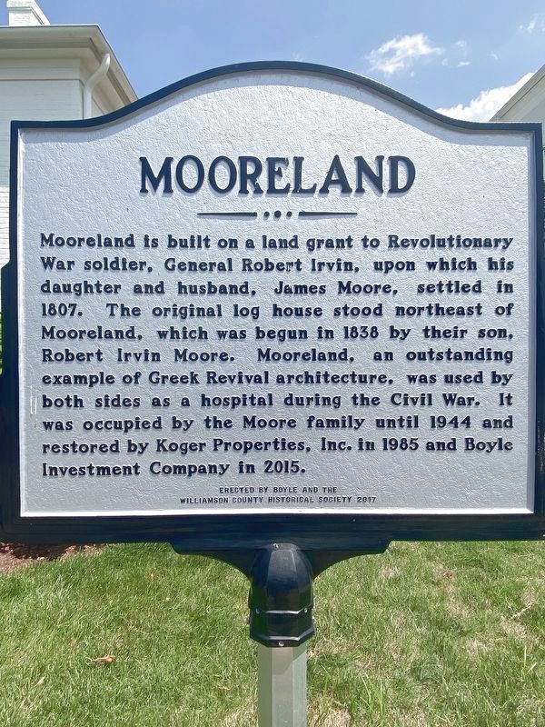 Mooreland Marker image. Click for full size.