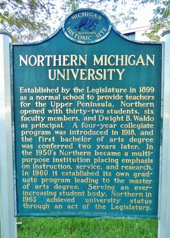 Northern Michigan University Marker image. Click for full size.