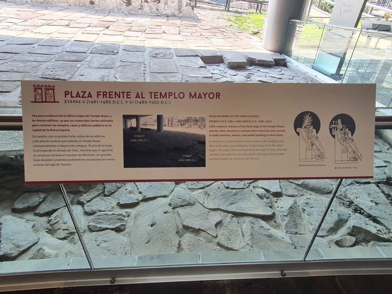Plaza in Front of the Templo Mayor Marker image. Click for full size.