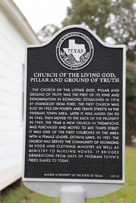 Church of The Living God, Pillar and Ground of Truth Marker image. Click for full size.