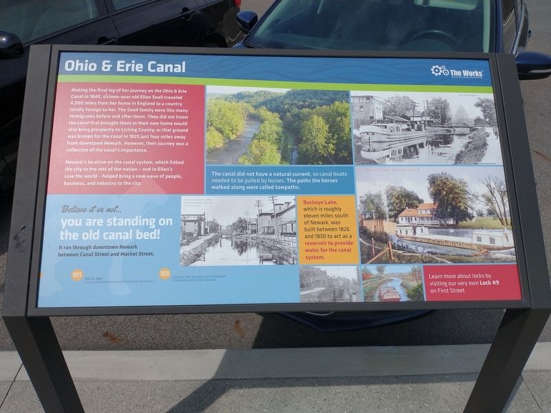 Ohio & Erie Canal Marker image. Click for full size.