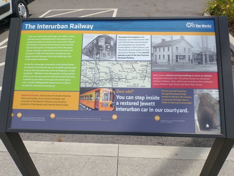 The Interurban Railway Marker image. Click for full size.