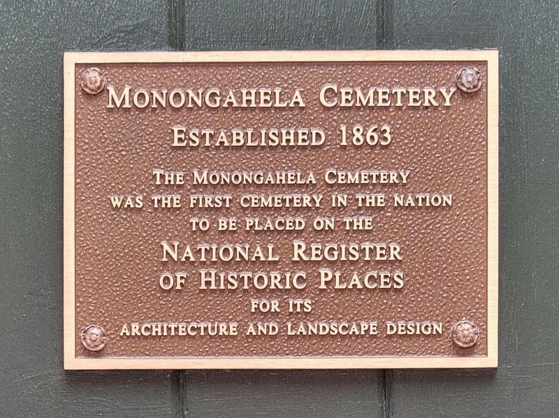Monongahela Cemetery Marker image. Click for full size.