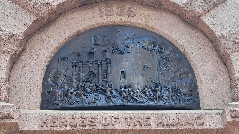 Heroes of the Alamo Marker - Closeup Front Side image. Click for full size.