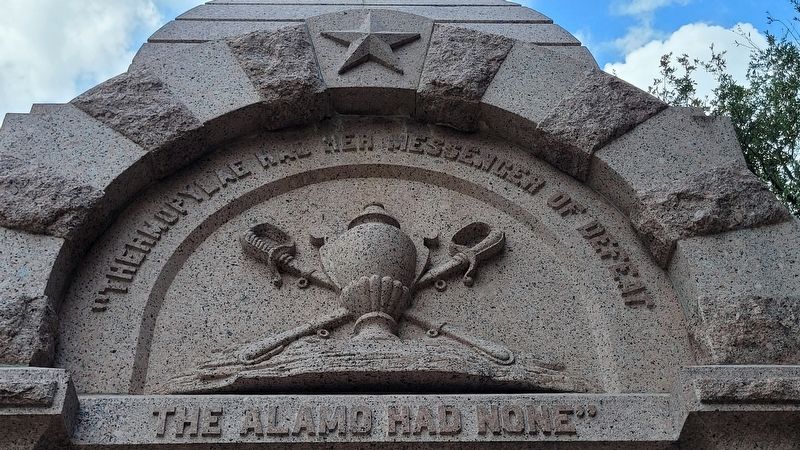Heroes of the Alamo Marker - Closeup Left Side image. Click for full size.