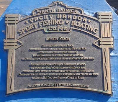 Muscle Beach Marker image. Click for full size.