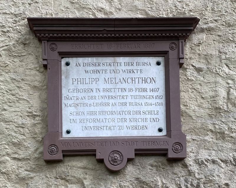 Philipp Melanchthon Marker image. Click for full size.