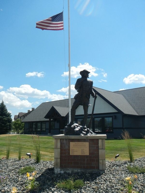 "Jim Bridger - King of the Mountain Men" Statue and Marker image. Click for full size.
