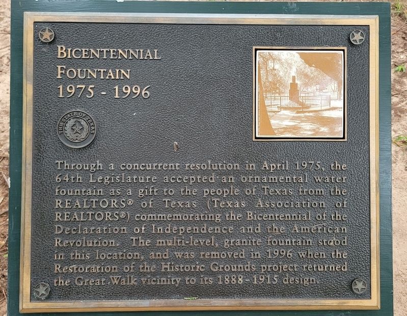 Bicentennial Fountain Marker image. Click for full size.