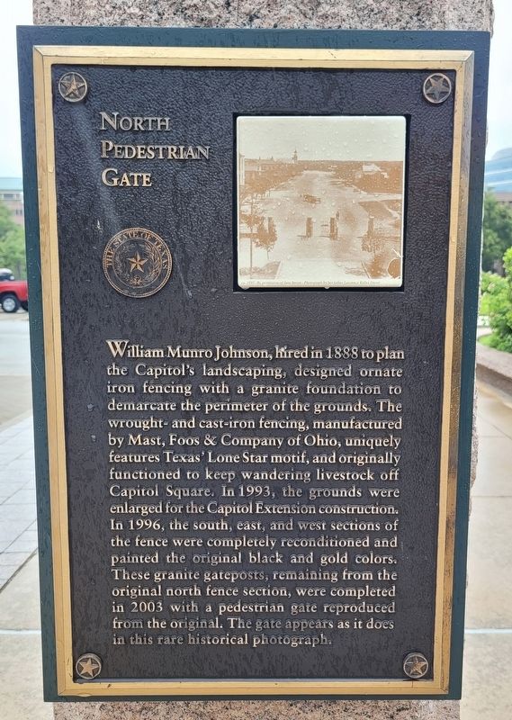 North Pedestrian Gate Marker image. Click for full size.
