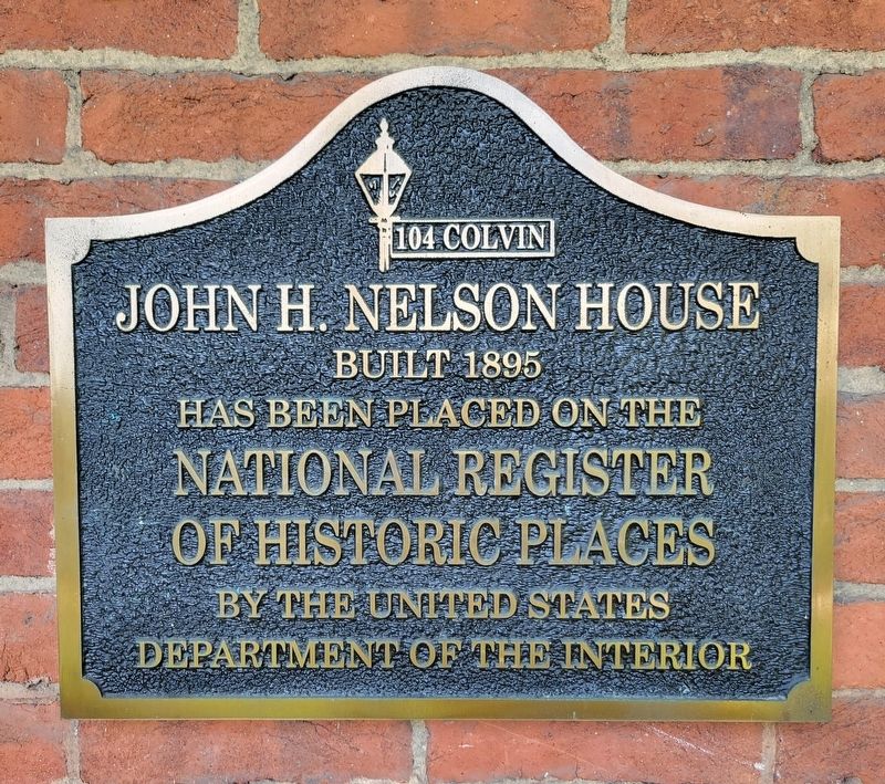 John H. Nelson House Marker image. Click for full size.
