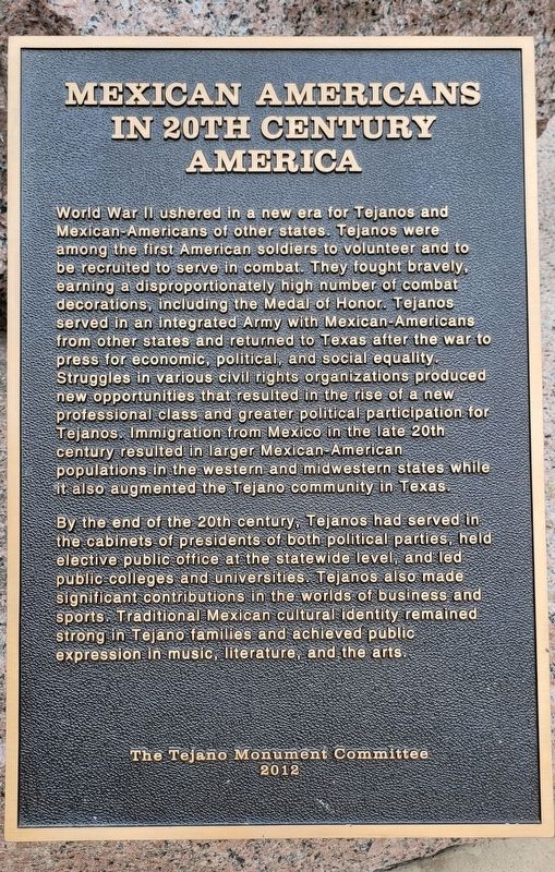 Mexican Americans in 20th Century America Marker image. Click for full size.