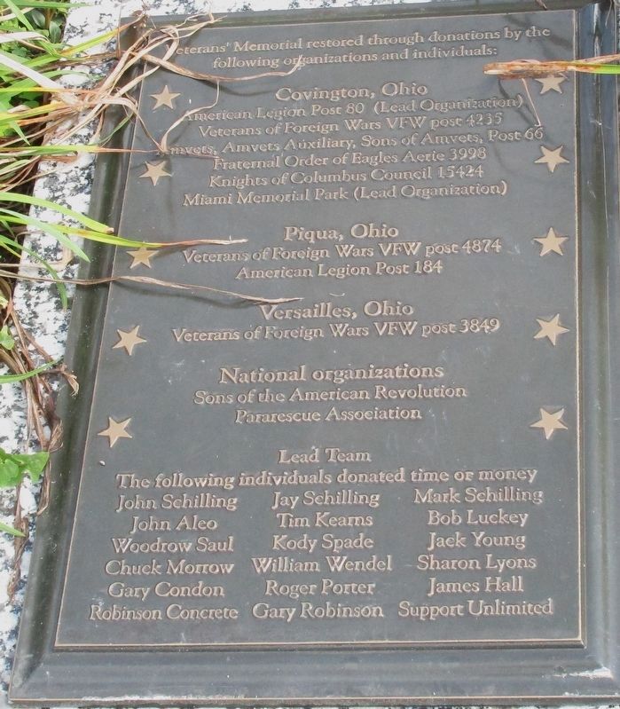 Veterans Monument image. Click for full size.