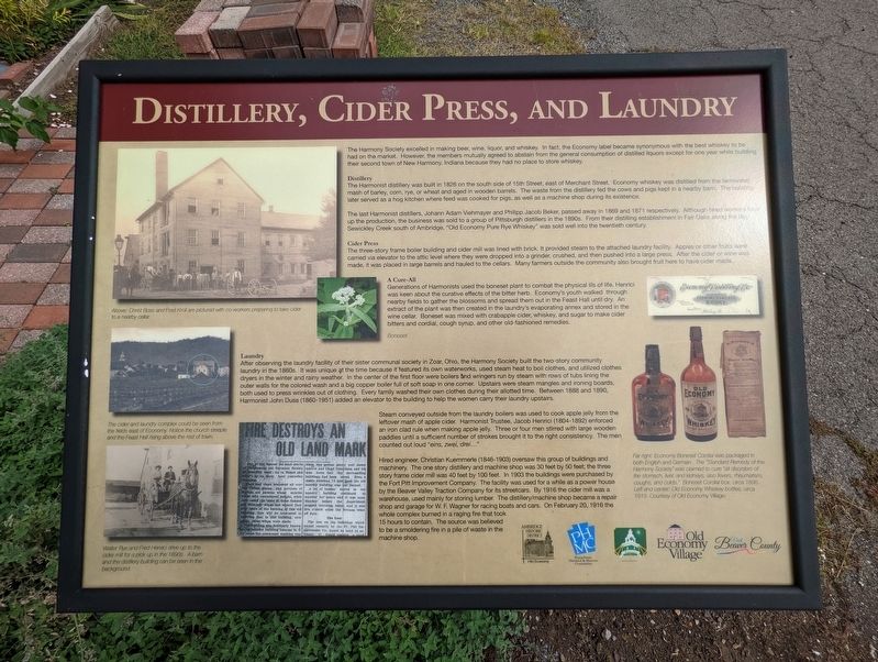 Distillery, Cider Press, and Laundry Marker image. Click for full size.