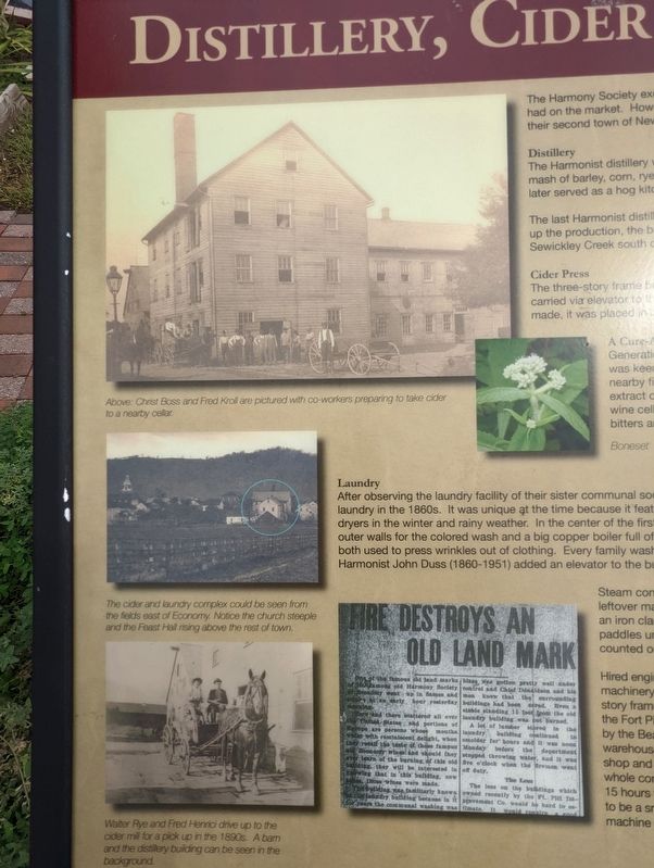 Distillery, Cider Press, and Laundry Marker image. Click for full size.