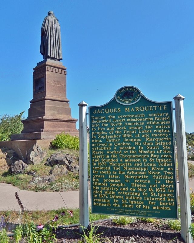 Jacques Marquette Marker image. Click for full size.