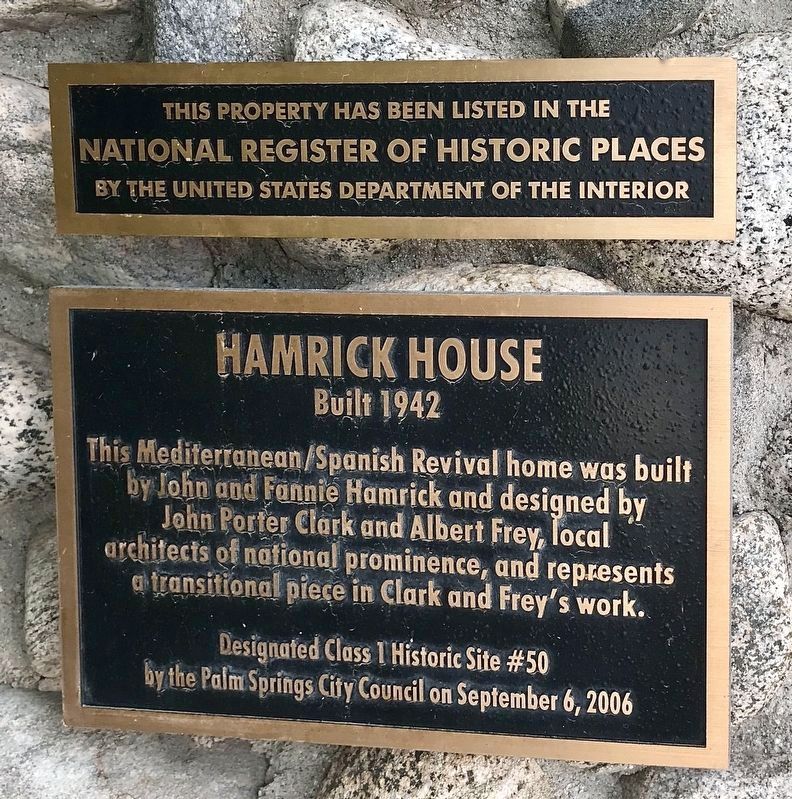 Hamrick House Marker image. Click for full size.