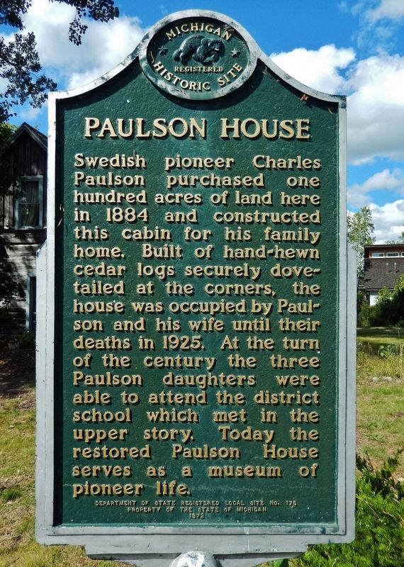Paulson House Marker image. Click for full size.