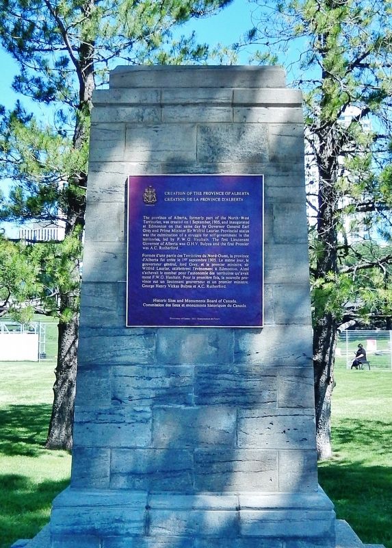 Creation of the Province of Alberta Marker image, Touch for more information
