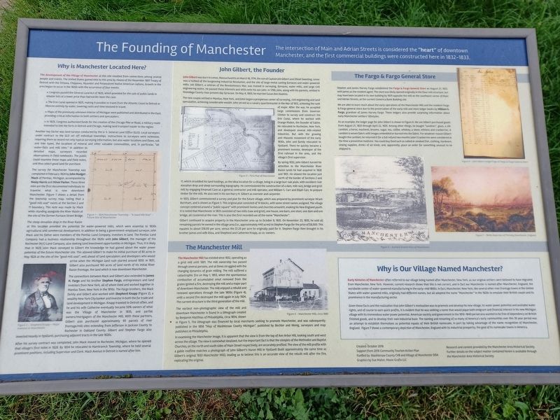 The Founding of Manchester Marker image. Click for full size.