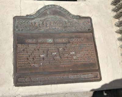 Palm Springs Desert Museum Marker image. Click for full size.