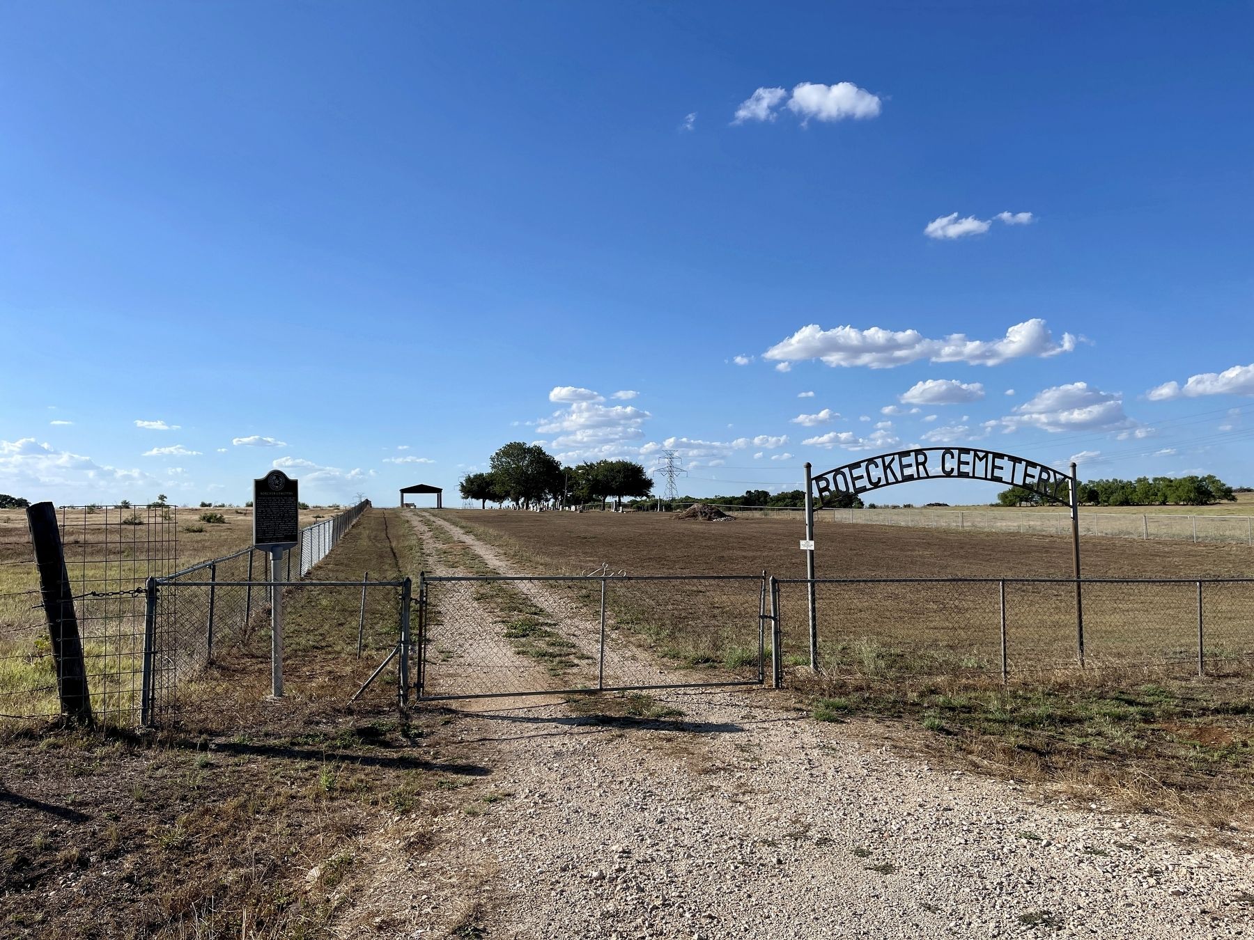 Boecker Cemetery and Marker image. Click for full size.