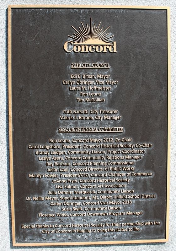 Plaque on the Statue Base image. Click for full size.