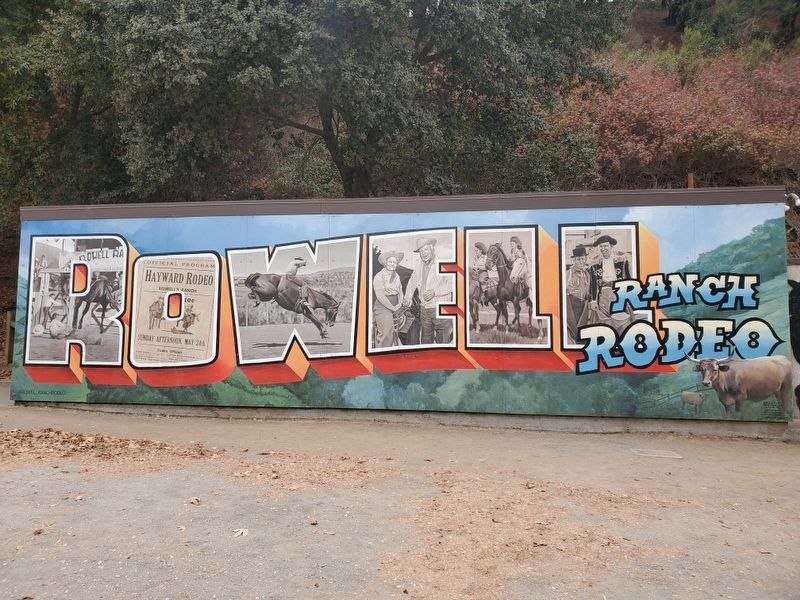 Rowell Ranch Mural Behind the Marker image. Click for full size.