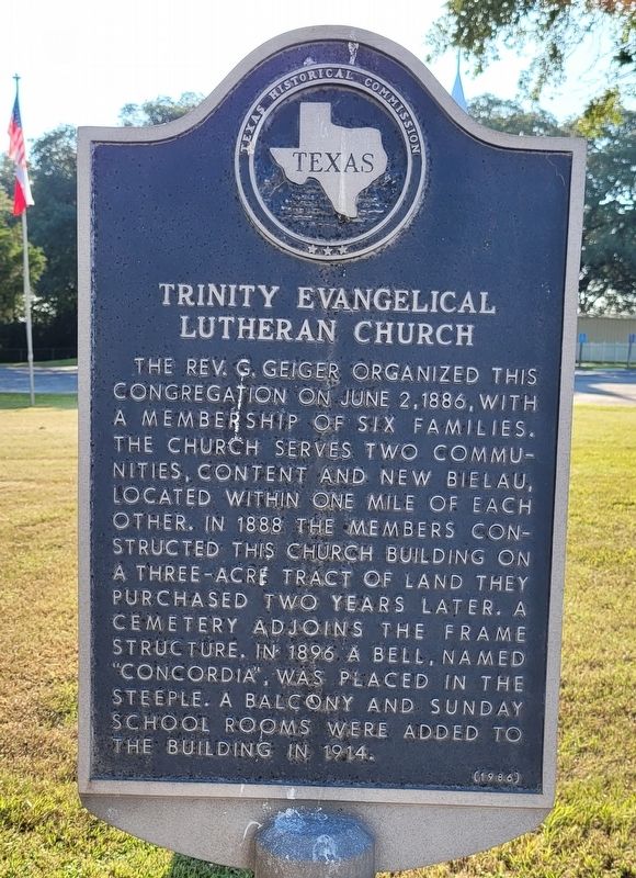Trinity Evangelical Lutheran Church Marker image. Click for full size.