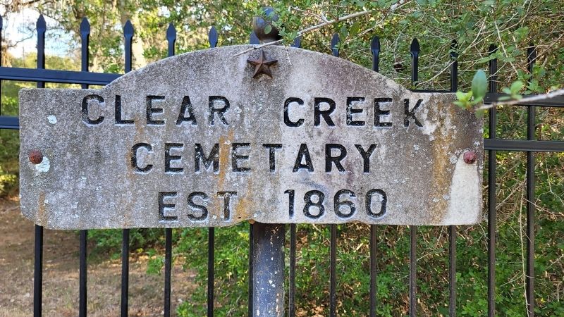 Clear Creek Cemetery Marker image. Click for full size.