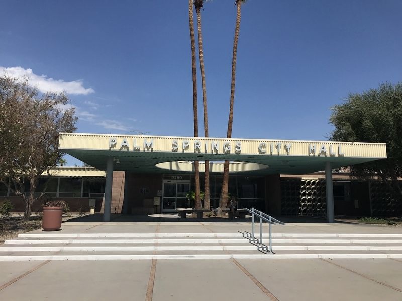Palm Springs City Hall Marker image. Click for full size.