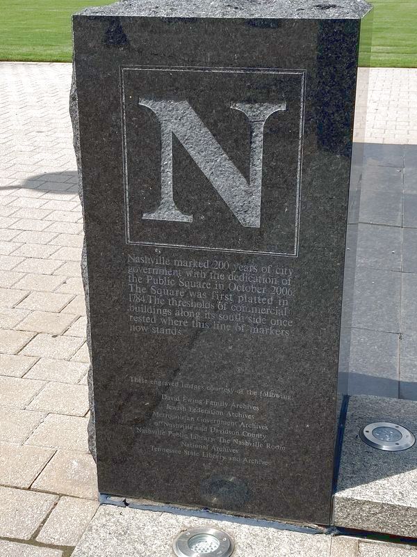 Nashville's Public Square Marker image. Click for full size.