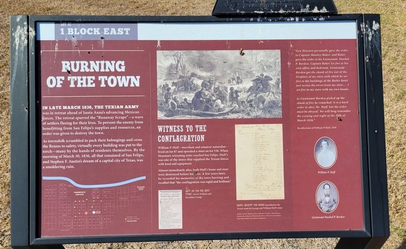 Burning of the Town Marker image. Click for full size.