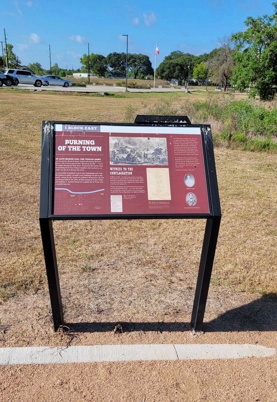 Burning of the Town Marker image. Click for full size.