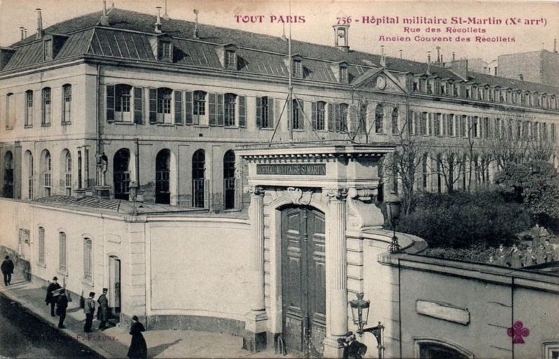 Postcard view of the former Couvent des Rcollets from when it was a military hospital image. Click for full size.