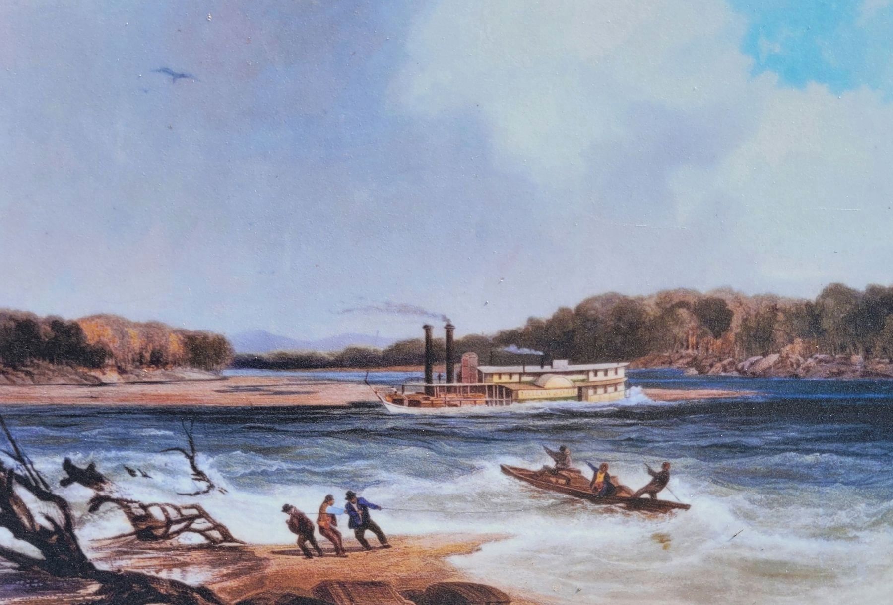 Yellow Stone steamer - Photo from the marker image. Click for full size.