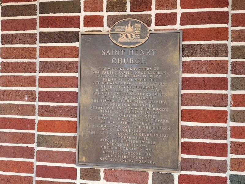 Saint Henry Church Marker. Click for full size. Saint Henry Church Marker image. Click for full size.