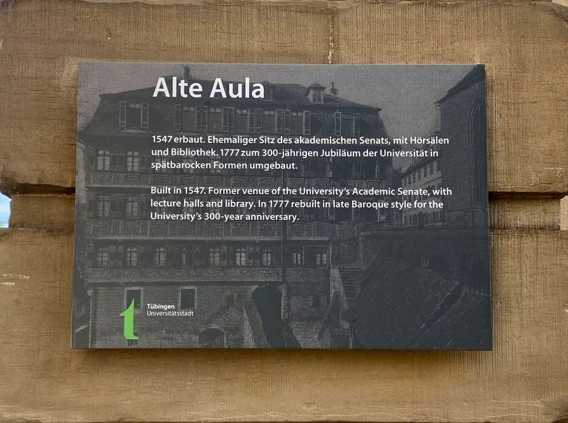 Alte Aula Marker image. Click for full size.