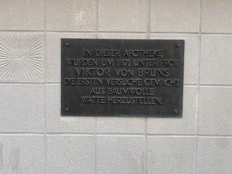 Viktor von Bruns Marker. Click for full size. Viktor von Bruns Marker image. Click for full size.