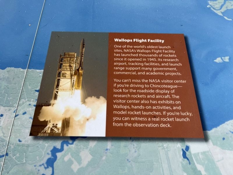 Wallops Flight Facility section of the marker image. Click for full size.