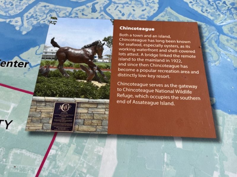 Chincoteague section of the marker image. Click for full size.