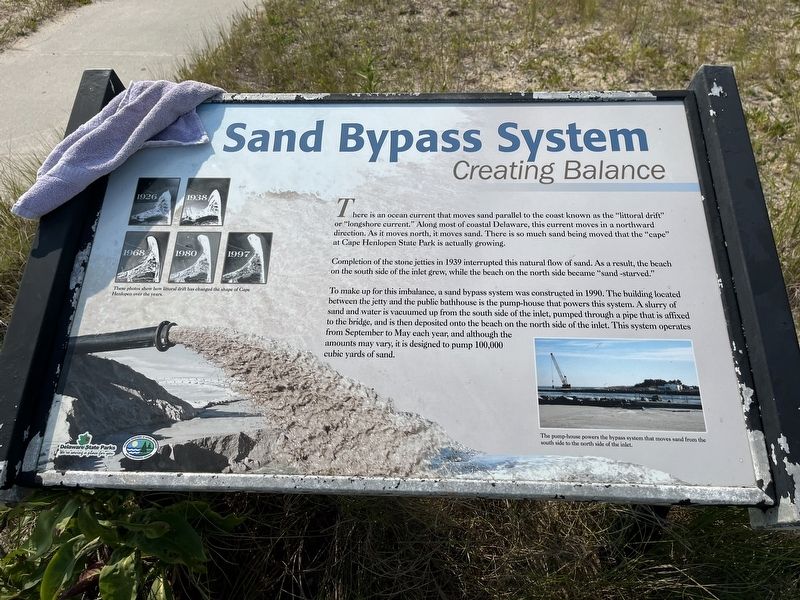 Sand Bypass System Marker image. Click for full size.
