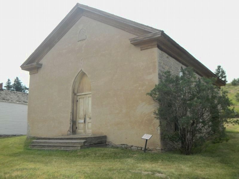 Methodist Church and Marker image. Click for full size.