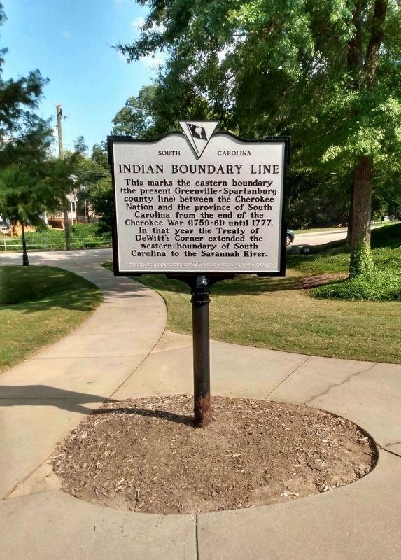 Indian Boundary Line Marker (replacement) image. Click for full size.